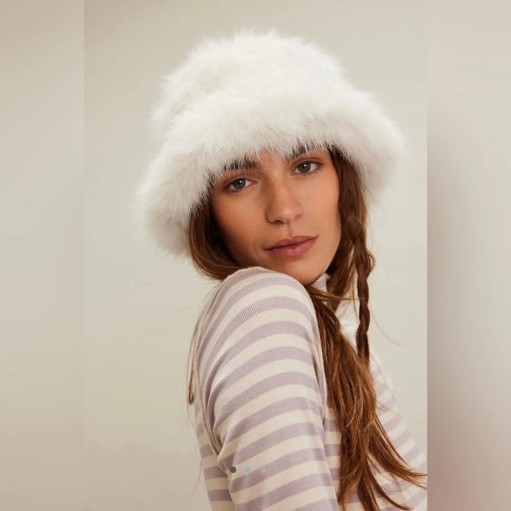 Free People X Unreal Fur ICE Queen Bucket Hat